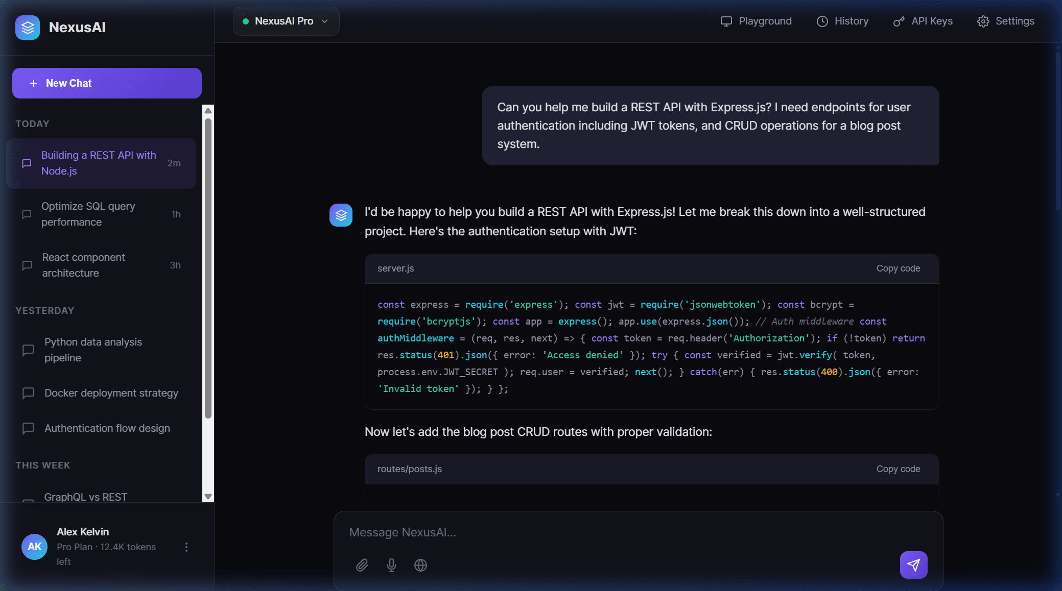 AI Tool Interface template for Document Analysis preview
